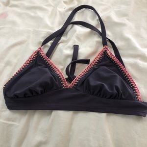 Xhilaration purple and salmon bikini top sz d/did